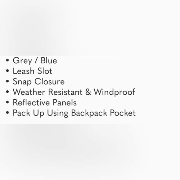 Reddy Dog NWT puddle jumper jacket Windbreaker Backpack Combo Medium blue M - Picture 10 of 10